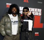 Amsterdam 5 februari 2026
Premiere Vakkenvullers XL in Pathe Noord . Dashaeno Berghout en Rapper Sor