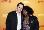 Amsterdam 27 februari 2025
Premiere  netflix serie Haantjes bij Tobacco . Emma Huisman en partner Maurits