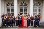 Den Haag 24 Februari 2026
De Olympische medaillewinnaars op bezoek bij de Koninklijke Familie
Vlnr:

Friso Emons

Teun Boer

Jens v t Wout

Itzhak de Laat

Melle v t Wout

Antoinette Rijpma-de Jong

Femke Kok

Jenning de Boo

Koning Willem Alexander

Marijke Groenewoud

Koningin Maxima

Jutta Leerdam

Prinses Amalia

Joy Beune

Merel Conijn

Kjeld Nuis

Xandra Velzeboer

Jorrit Bergsma