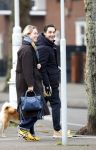 Amsterdam 31 januari 2026
Mark Baanders met zijn hond en een vriendin op straat in Amsterdam zuid .