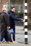 Amsterdam 31 januari 2026
Mark Baanders met zijn hond en een vriendin op straat in Amsterdam zuid .