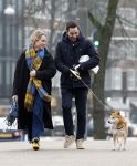 Amsterdam 31 januari 2026
Mark Baanders met zijn hond en een vriendin op straat in Amsterdam zuid .