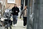 Amsterdam 20 februari 2026
Matthijs de Ligt en collega voetballer Dani de Wit drinken koffietje terwijl ze met de hond door Amsterdam zuid wandelen .