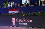 Amsterdam 24 januari 2026
Prinses Beatrix bezoekt jumping Amsterdam . Nichtje prinses Margarita ontvangt haar in de RAI. Casa Rosso reclame onder Prinsews Beatrix