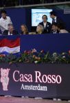Amsterdam 24 januari 2026
Prinses Beatrix bezoekt jumping Amsterdam . Nichtje prinses Margarita ontvangt haar in de RAI. Casa Rosso reclame onder Prinsews Beatrix