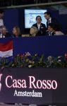 Amsterdam 24 januari 2026
Prinses Beatrix bezoekt jumping Amsterdam . Nichtje prinses Margarita ontvangt haar in de RAI. Casa Rosso reclame onder Prinsews Beatrix