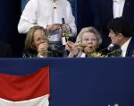 Amsterdam 24 januari 2026
Prinses Beatrix bezoekt jumping Amsterdam . Nichtje prinses Margarita ontvangt haar in de RAI.