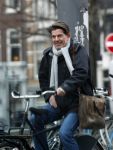 Amsterdam 26 januari 2026
Twan Huys op de fiets in Amsterdam