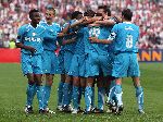 Rotterdam, 7 Mei 2006
Finale KNVB Beker AJAX-PSV, eindstand 2-1
Blijdschap bij PSV nadat Michael Lamey de gelijkmaker heeft gescoord
© Foto Edwin an Zandvoort
