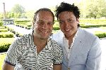 Amsterdam 11 mei 2006
Lunch Musical awards genomineerden in Amsterdam.
Jamai met Carlo Boszhard