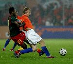 Zaterdag, 27 Mei 2006 Vriendschappelijke interland op weg naar het WK 2006 Nederland-Kameroen, eindstand 1-0
Dirk Kuyt
© Foto Jeffrey Derksen