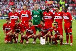 Eindhoven, 10 Mei 2006 Finale UEFA Cup Seizoen 2005/2006 tussen Middlesbrough FC-FC Sevilla, eindstand 0-4
Selektie van FC Middlesbrough met o.a. George Boateng en Jimmy Floyd Hasselbaink
© Edwin van Zandvoort