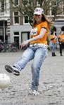 Amsterdam 23 april 2006
Voetballen voor SOS kinderdorpen in Amsterdam.
Fabienne de Vries