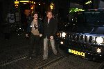 Amsterdam 4 april 2006
Presentatie samsung telefoon in Cineac.
Gordon met Winston Gerschtanowitz met Hummer