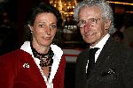 Amsterdam 11 april 2006
Joop Braakhekke viert zijn 65 verjaardag in le Garage
Harry Mulisch met zijn vrouw