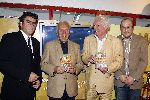 Amsterdam 11 mei 2006
Presentatie DVD Henk Spaan in Olympisch stadion.
Erik v Muiswinkel en Diederik v Vleuten en Harry v Raaij