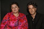 Hilversum 25 april 2006
Presentatie dvd Gooische vouwen in Musk.
Leopold witte en Annette Malherbe