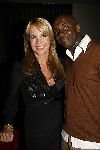 Hilversum 25 april 2006
Presentatie dvd Gooische vouwen in Musk.
Linda de Mol met haar personal trainer Carlos Lens