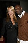 Hilversum 25 april 2006
Presentatie dvd Gooische vouwen in Musk.
Linda de Mol met haar personal trainer Carlos Lens