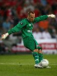 Eindhoven, 10 Mei 2006 Finale UEFA Cup Seizoen 2005/2006 tussen Middlesbrough FC-FC Sevilla, eindstand 0-4
Mark Schwarzer met Neusbeschermer
© Edwin van Zandvoort