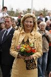 Heesch 19 april 2006
Prinses Maxima en Prins Edward bij uitreiking onderscheidingen aan studenten. Met tijgerprint tas