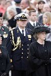 Amsterdam 4 mei 2006
Dodenherdenking bij monument op de dam.
Koningin Beatrix Maxima en Prins Willem Alexander in uniform