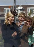Almere 29 april 2006
Koninginnedag 2006 in Almere en Zeewolde.
Prins Willem Alexander  met digitale fotocamera en Maxima