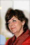 Weert, 13 Mei 2006 Verkiezing nieuwe leider VVD voor 2006
Rita Verdonk tijdens een debat voor de verkiezing van een nieuwe partijleider VVD