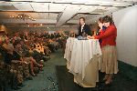 Weert, 13 Mei 2006 Verkiezing nieuwe leider VVD voor 2006
Debat tussen Rita Verdonk, Jelleke Veenendaal en Mark Rutte