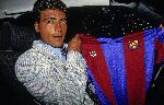Eindhoven, 10 Mei 1993
Romario met het FC Barcelona shirt.
Hij heeft net een contract getekend voor 3 jaar