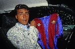 Eindhoven, 10 Mei 1993
Romario met het FC Barcelona shirt.
Hij heeft net een contract getekend voor 3 jaar