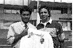 Eindhoven, 24 April 1993 Romario wordt geintervieuwd door Pedro Salazar die toen werkte voor de wereldomroep en later in dienst is getreden als perschef bij PSV met het shirt van FC Valencia