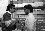 Eindhoven, 24 April 1993 Romario wordt geintervieuwd door Pedro Salazar die toen werkte voor de wereldomroep en later in dienst is getreden als perschef bij PSV