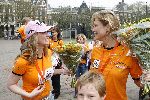 Amsterdam 23 april 2006
Voetballen voor SOS kinderdorpen in Amsterdam.
Fabienne de Vries en Sophie Hilbrands