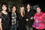 Hilversum 25 april 2006
Presentatie dvd Gooische vouwen in Musk.
Susan Visser  Linda de Mol en Annet Malherbe en Daniel Boissevain