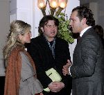 Amsterdam, 13 Maart 2006
Modeshow Frans molenaar in het amstel Hotel
Sylvie Schmeitz met haar vriend ( midden )