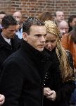 Utrecht 14 april 2006
Begrafenis Wout v Dodeweerd.
Wesley Sneijder met vrouw
