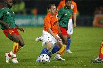 Zaterdag, 27 Mei 2006 Vriendschappelijke interland op weg naar het WK 2006 Nederland-Kameroen, eindstand 1-0
Wesley Sneijder
© Edwin van Zandvoort