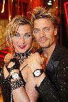Hilversum 13 mei 2006
Finale Dancing with the stars.
Winston Post  geeft barbara de Loor een horloge
v