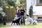 Bosch en Duin 11 april 2007
Belinda Meuldijk en haar verloofde Thierry Duval met hun honden.