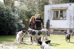 Bosch en Duin 11 april 2007
Belinda Meuldijk en haar verloofde Thierry Duval met hun honden.