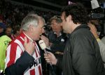 Eindhoven, 1 Mei 2007 Hulding Selektie van PSV in het PSV-stadion 2 dagen nadat zij voor de 20e maal kampioen zijn geworden van Nederland
Voorzitter Frits Schuitema was niet een van de gelukkigste mensen in het PSV stadion inzake trainer Ronald Koeman