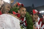 Eindhoven, 1 Mei 2007 Huldiging Selektie van PSV in het PSV-stadion 2 dagen nadat zij voor de 20e maal kampioen zijn geworden van Nederland
Gomes met Sun Xiang