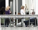 Amsterdam 22 april 2007
Hans en Connie Breukhoven met scooter bij het Amstel Hotel en samen ijsje eten.