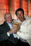 Laren 8 mei 2007
Johny Kraaykamp sr  presentatie dvd in de singer in laren.Josine v Dalsum