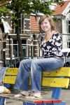 Zaandam 9 mei 2007 
Deelneemster  Lisanne Hink aan de mis missverkiezing van de tros. Lisanne is gehandicapt en schrijft  en doet haar make up op met haar voeten.