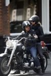 Amsterdam 5 mei 2007
Steve te Pas en zijn vrouw Maria Kooistra op harley Davidson op de cornelis schuytstraat.