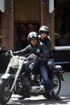 Amsterdam 5 mei 2007
Steve te Pas en zijn vrouw Maria Kooistra op harley Davidson op de cornelis schuytstraat.