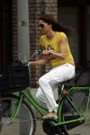 Amsterdam 25 april 2007
Mariska Hulscher op de fiets in amsterdam.