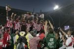 Eindhoven, 1 Mei 2007 Huldiging Selektie van PSV in het PSV-stadion 2 dagen nadat zij voor de 20e maal kampioen zijn geworden van Nederland